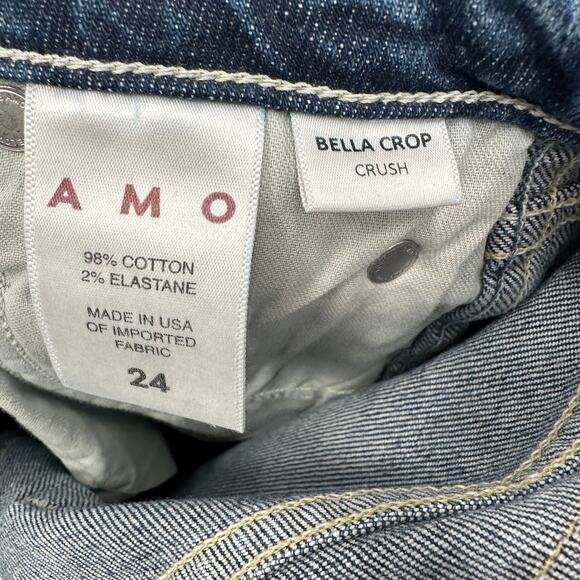 AMO NWT Bella Slight Boot Crop Denim Jean in Crush // 00 - Picture 14 of 15